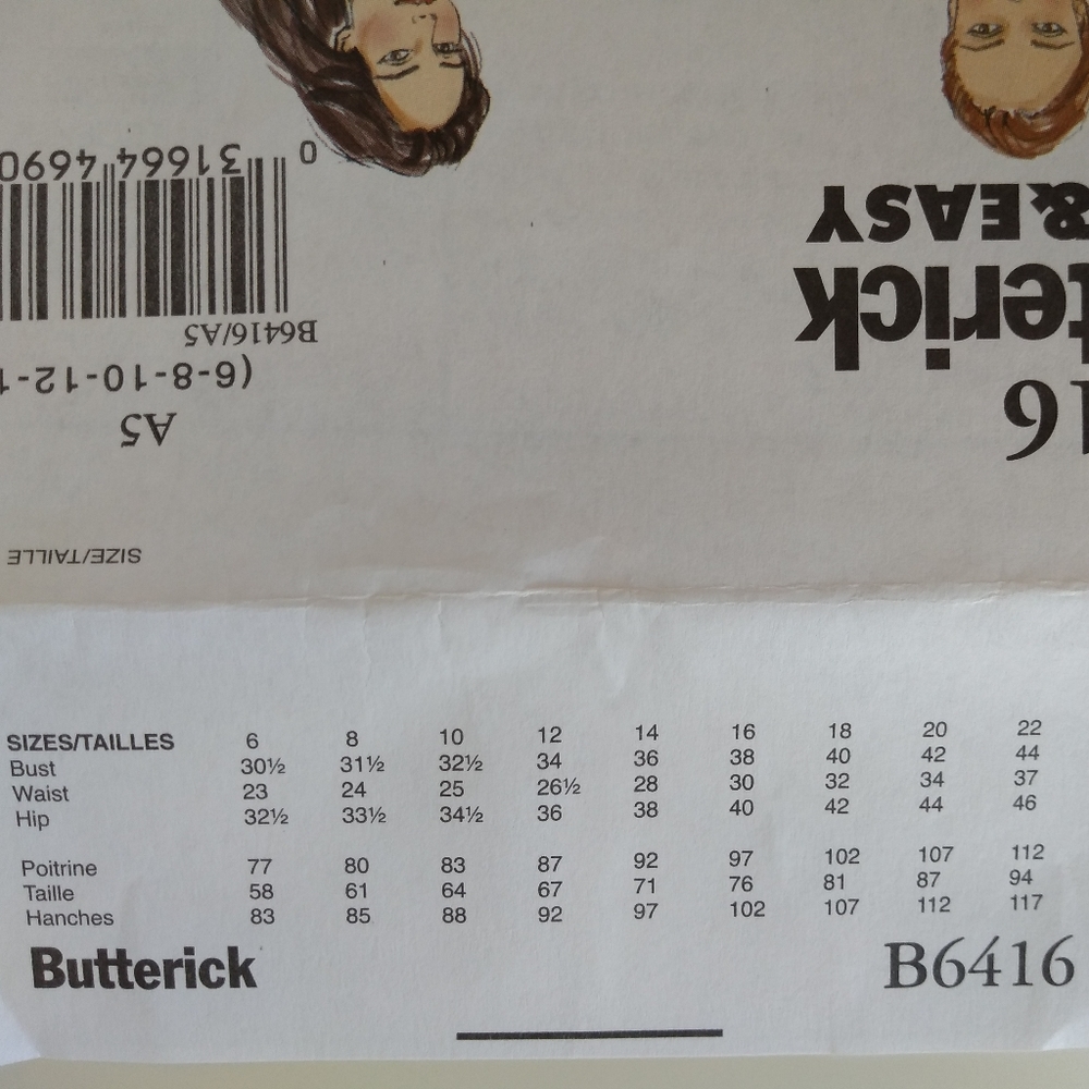 Butterick B6416 Sewing Pattern - Picture 5 of 6